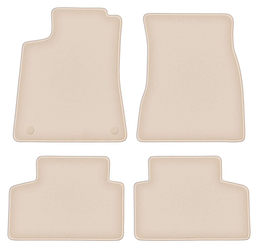 DURBAN Beige Velours-Fußmatten-Set für Mercedes GLB X247 SUV (2019-)