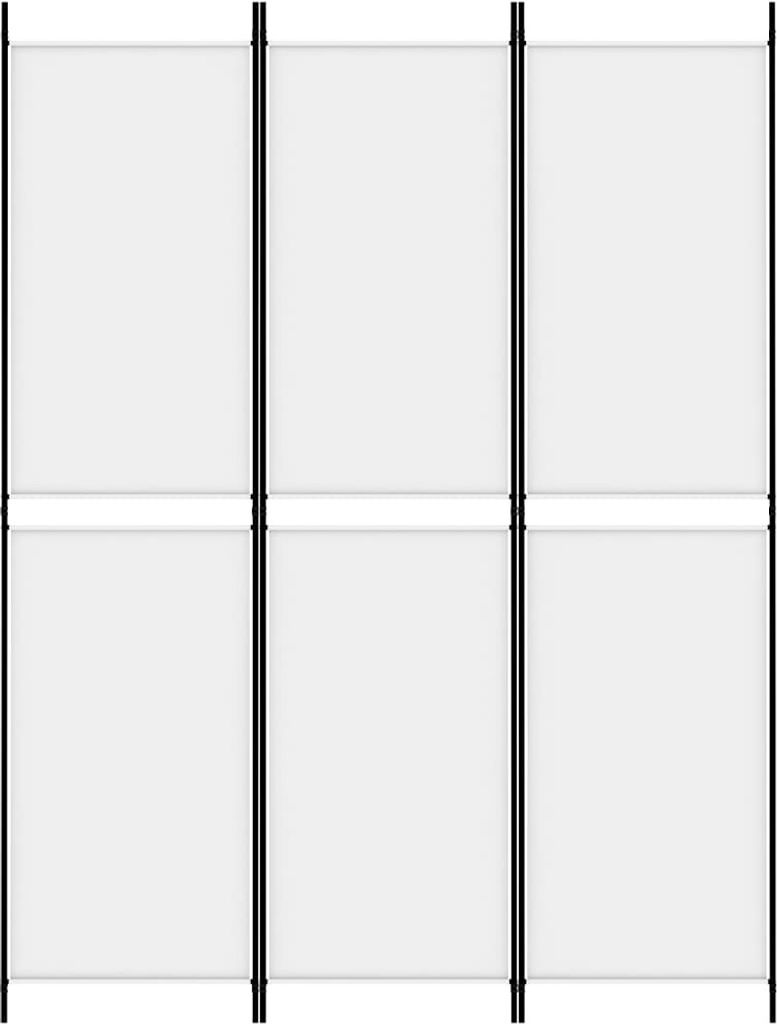(Design 2026) 3-tlg. Paravent Weiß 150x200cm Stoff - Paravents HOMMIE 755657 - Paravents