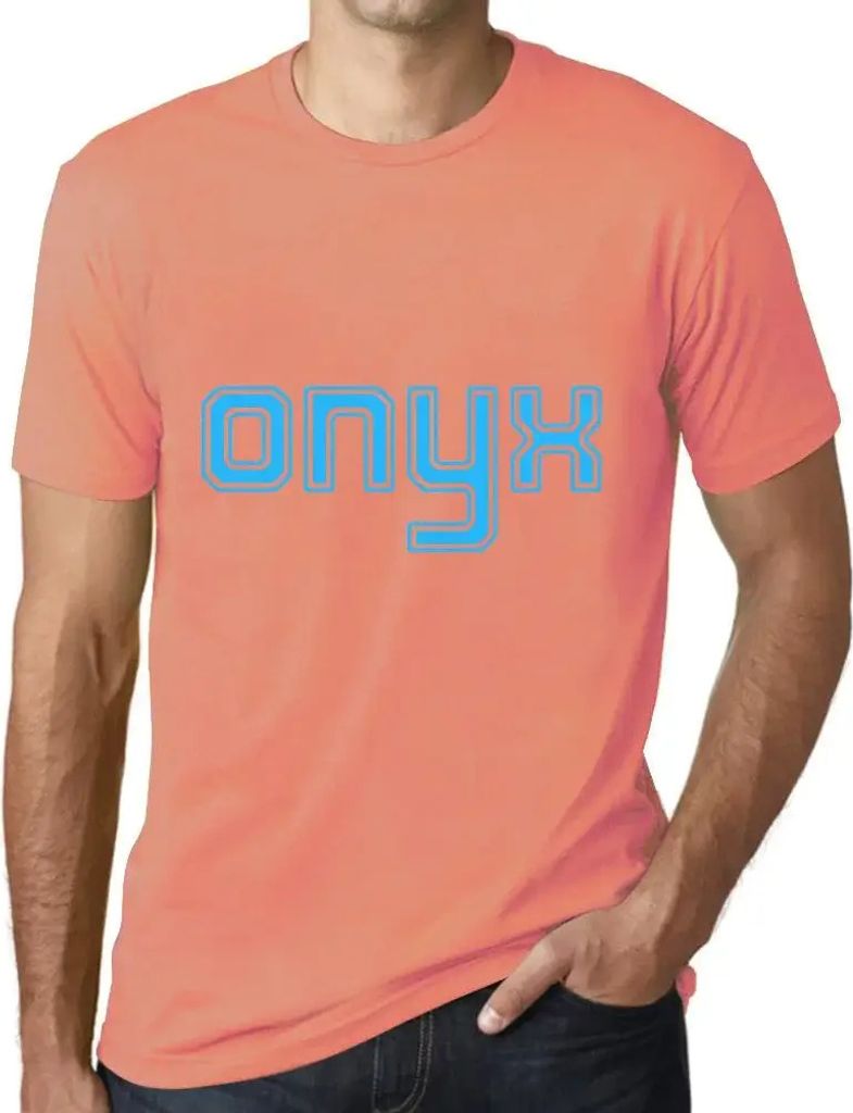 Herren Grafik T-Shirt Onyx Öko-Verantwortlich Vintage Jahrgang Kurzarm Lustige Druck Geburtstag Geschenk Mann
