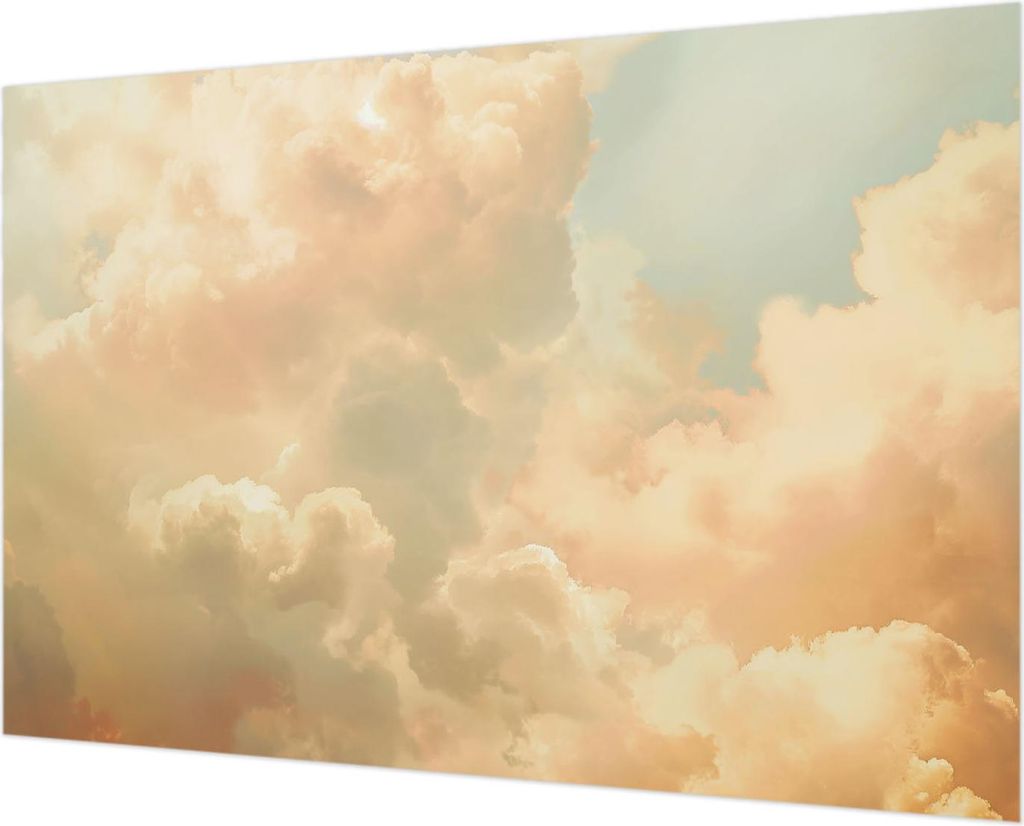 Wandtapete - Dekorative Tapete für Wohnzimmer - Tapetenfolie für Wanddekoration - 152x104 cm - Ätherische Wolken