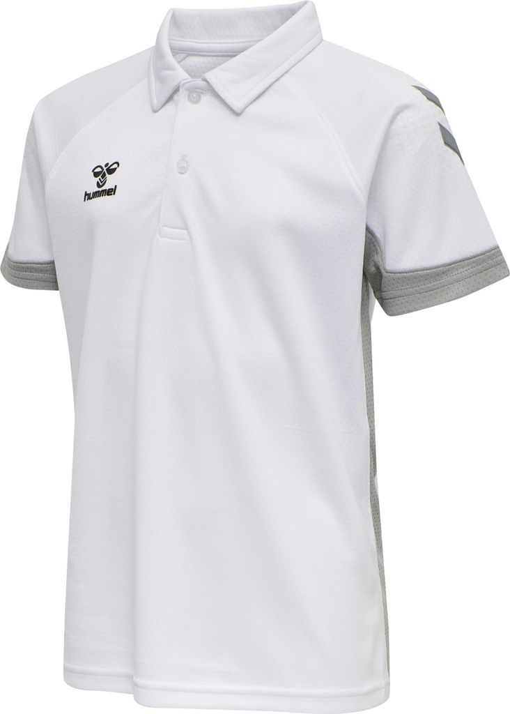 hummel LEAD Funktions Poloshirt Kinder white 140