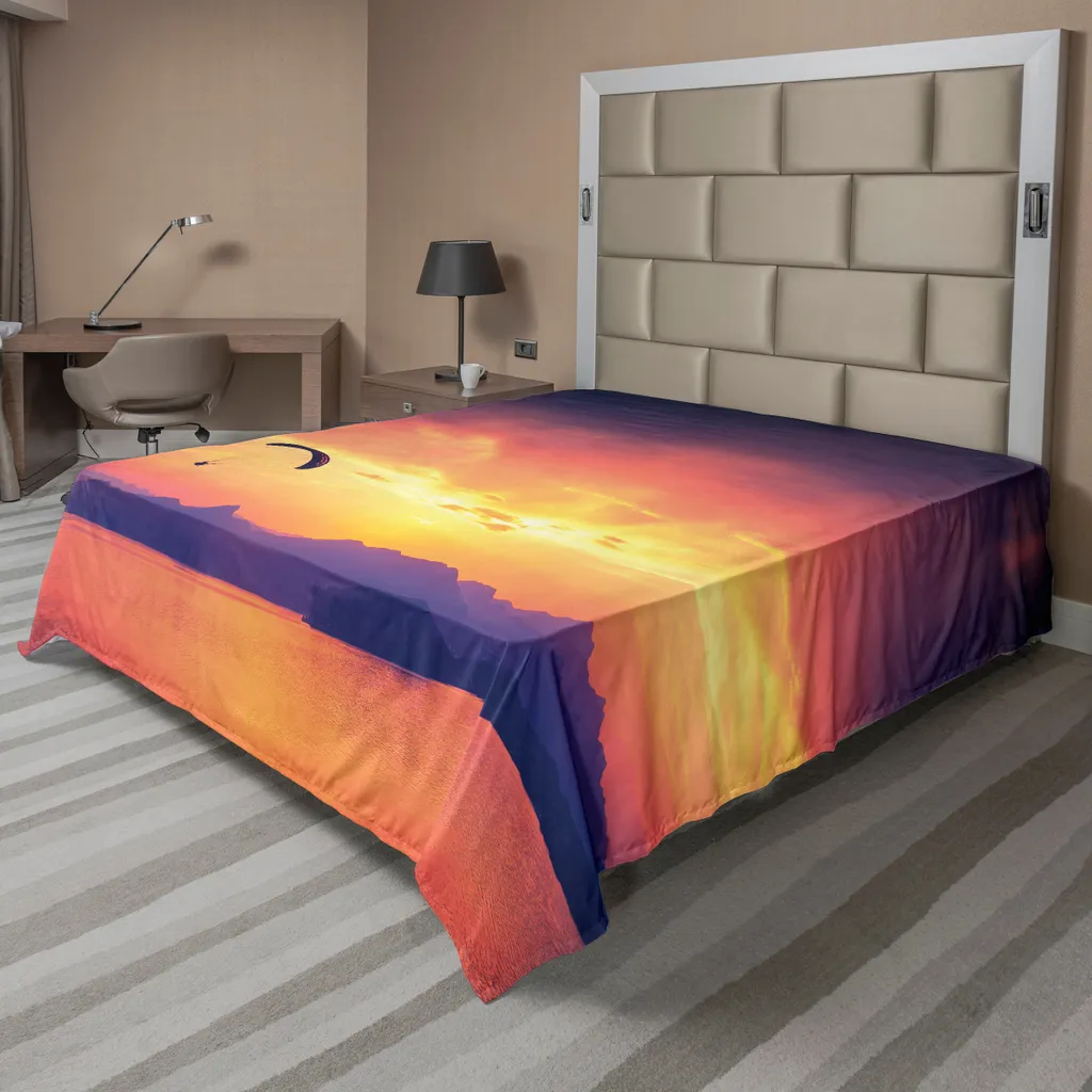 Drap de Lit Sportif Thème Mer et Parapente pour Décoration Chambre