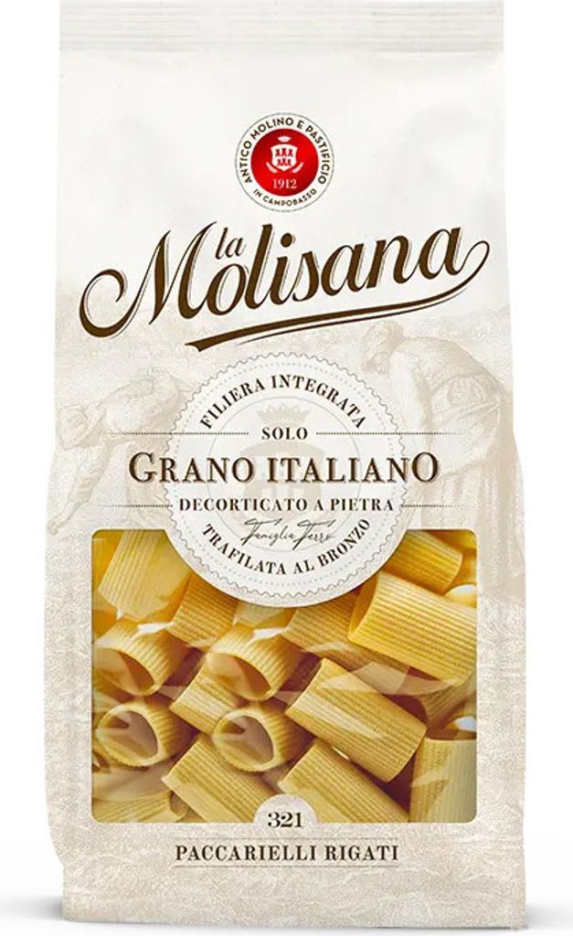 12x La Molisana Pasta - Paccarielli Rigati N.321 - 500g Produktbild 