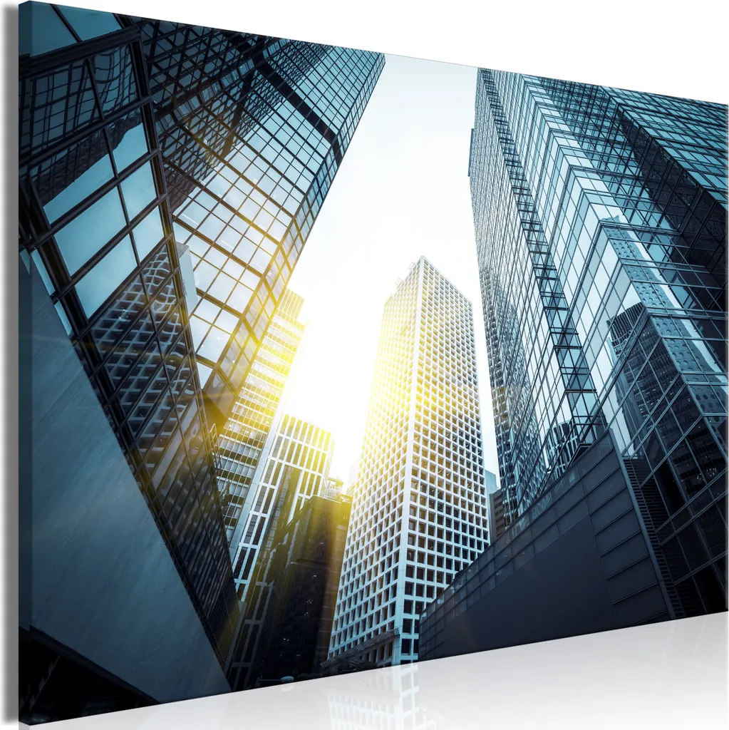 Quadro Città Moderna 90x60 - Atmosfera Urban per la tua Casa