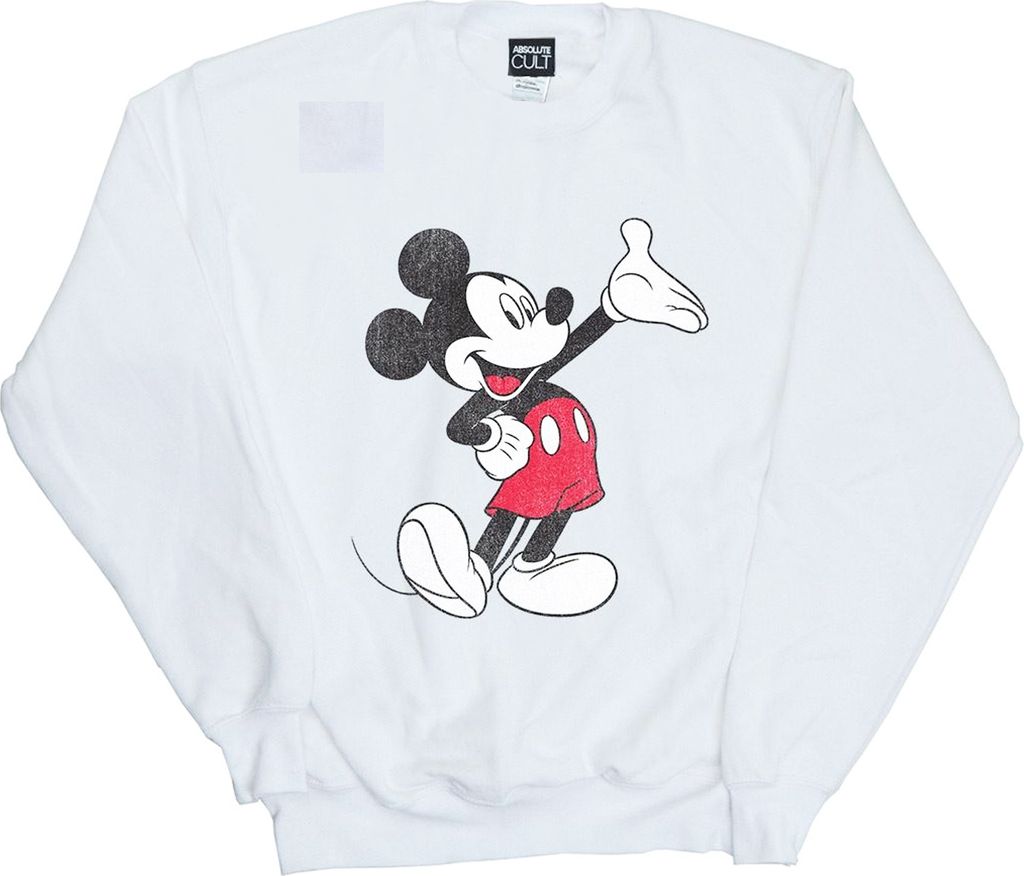 Mickey Mouse - "Traditional" Sweatshirt für Damen BI2184 (M) (Weiß)