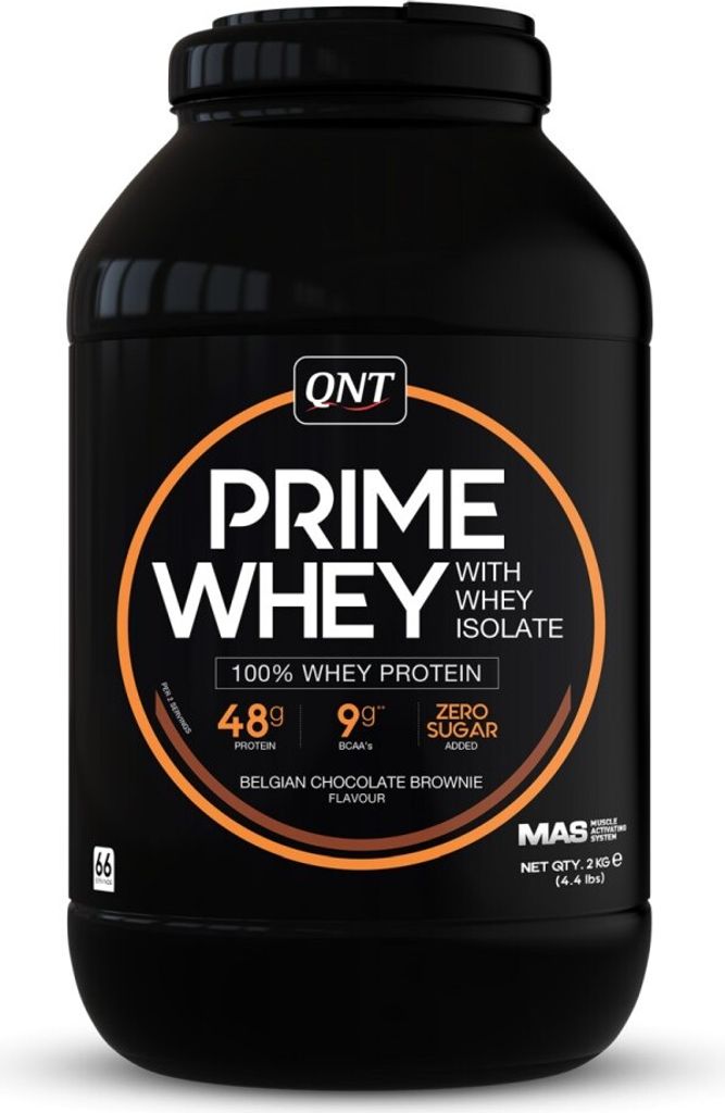 QNT Prime Whey - 2 Kg-Dose Belgian Chocolate Brownie