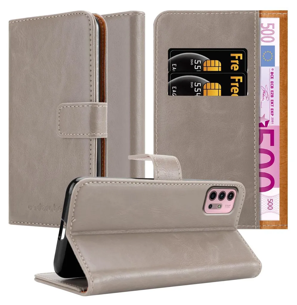 Cover Libro Motorola Moto G30 / G10 Cadorabo Marrone - Protezione 360