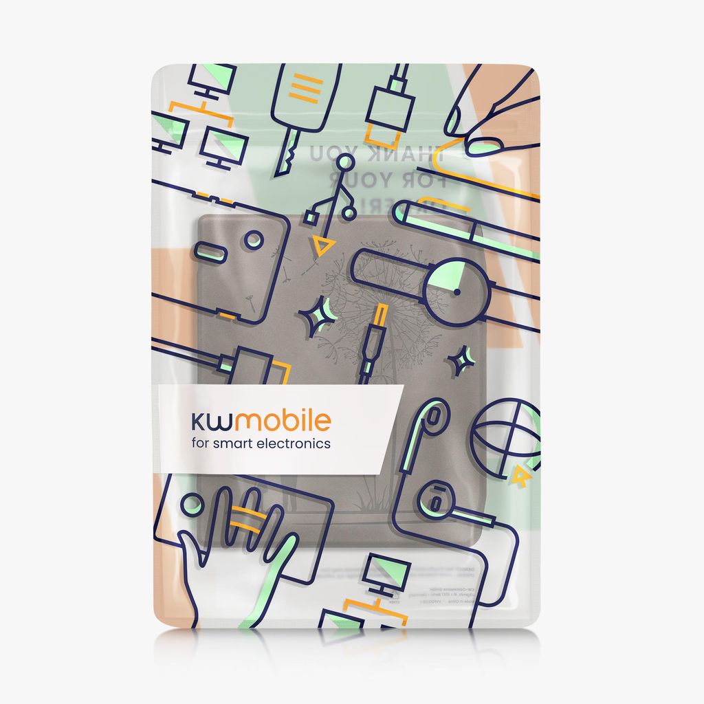 kwmobile Schutzhülle für Pocketbook Era / Era Color Hülle - eReader Case aus Kunstleder mit Auto Sleep Funktion - Pusteblume Love mit Grau