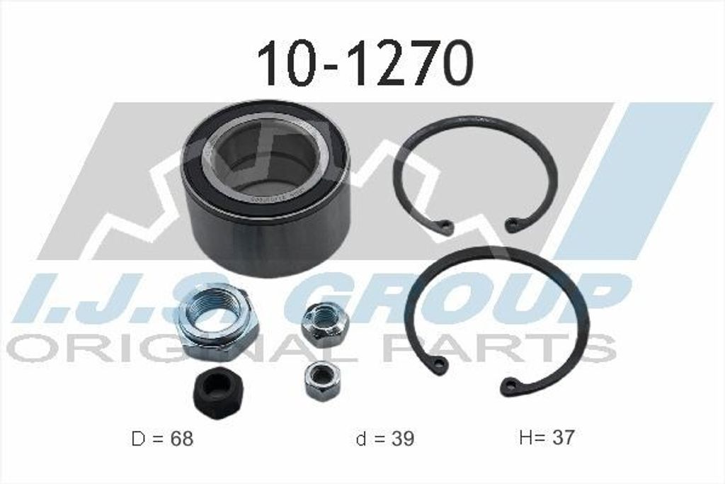 IJS GROUP Radlagersatz Vorne für VW GOLF III (1H1) 68mm 10-1270