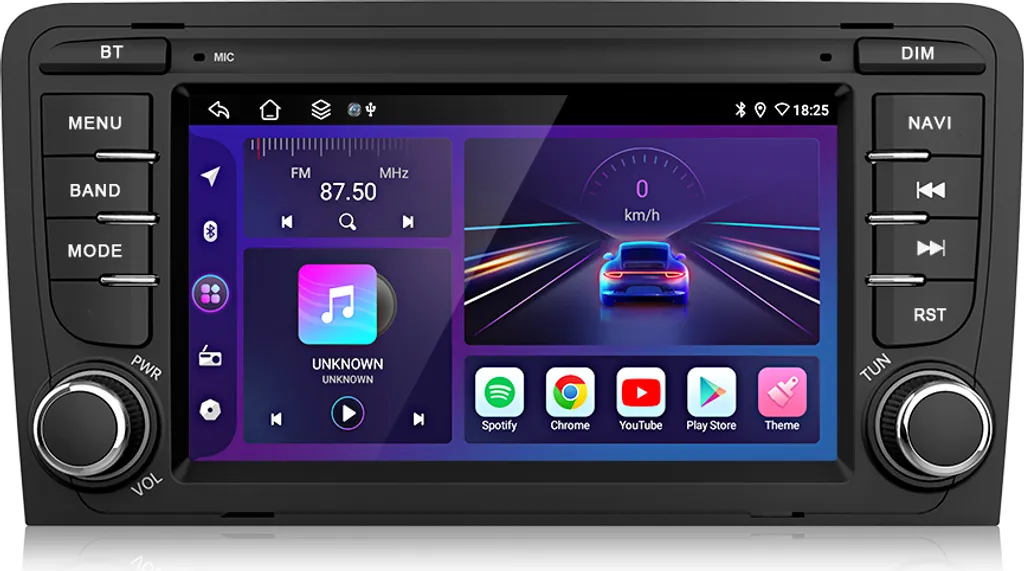 Autoradio Android 13 Audi A3 8P S3 RS3 2003-2012 Wireless CarPlay DAB+ - 15