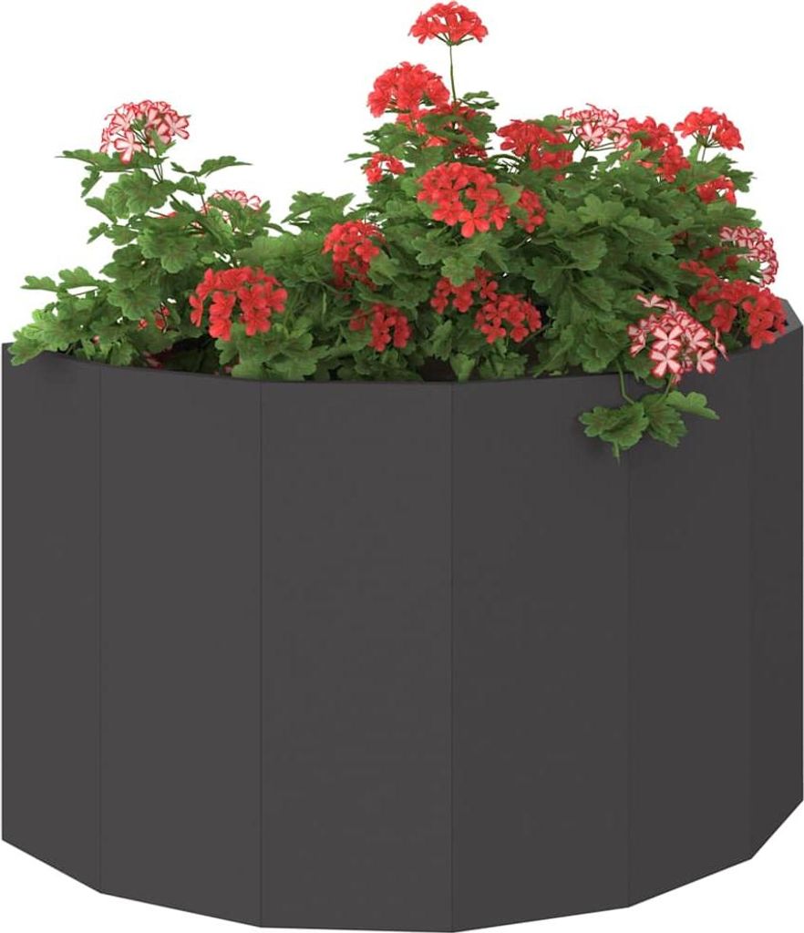 Cloris Designermöbel Pflanzkübel Schwarz 90 x 45 x 50cm Stahl - 2026Neu886095 - Beete