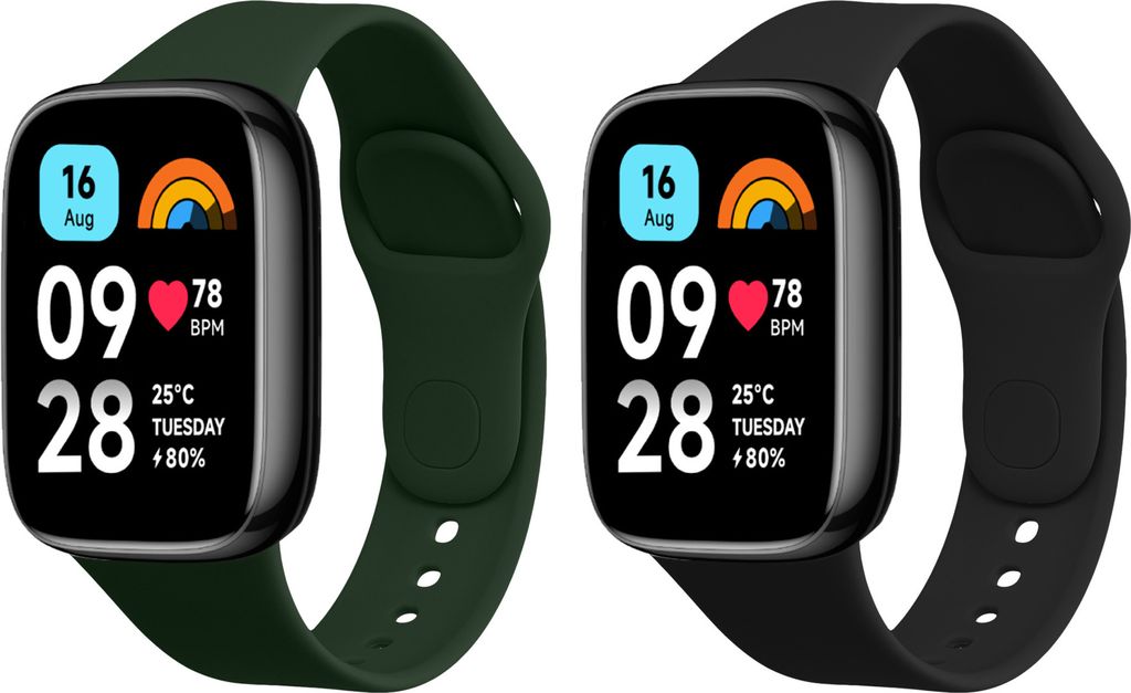 kwmobile 2x Sportarmband kompatibel mit Xiaomi Redmi Watch Produktbild 