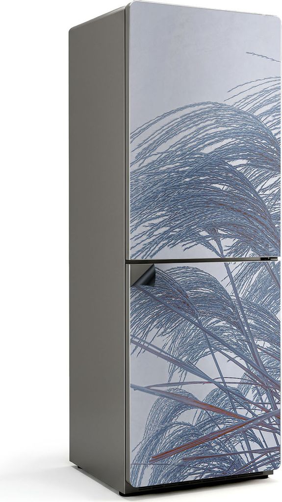 Zarte Blätter in Bewegung – Magnetische Kühlschrank Abdeckung – Dekorfolie magnetisch Küche – Kühlschrank Magnet Deko – selbstklebende ...