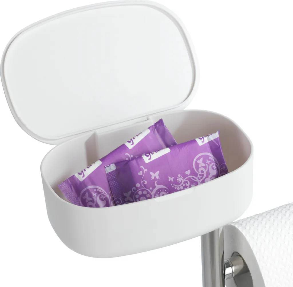 Aménagement WC sans perçage : Serviteur Porte-papier avec Tablette - 11