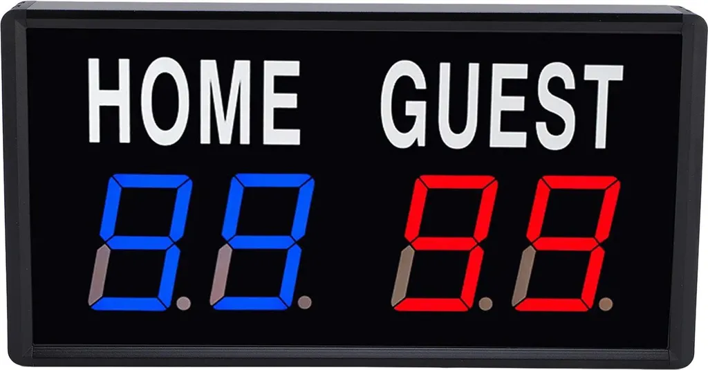 Scoreur LED électronique avec télécommande et alimentation USB Type C 5V