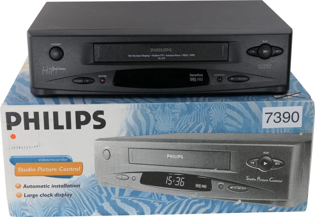 Magnétoscope Philips VR675 idéal pour numériser vos vieilles Cassettes