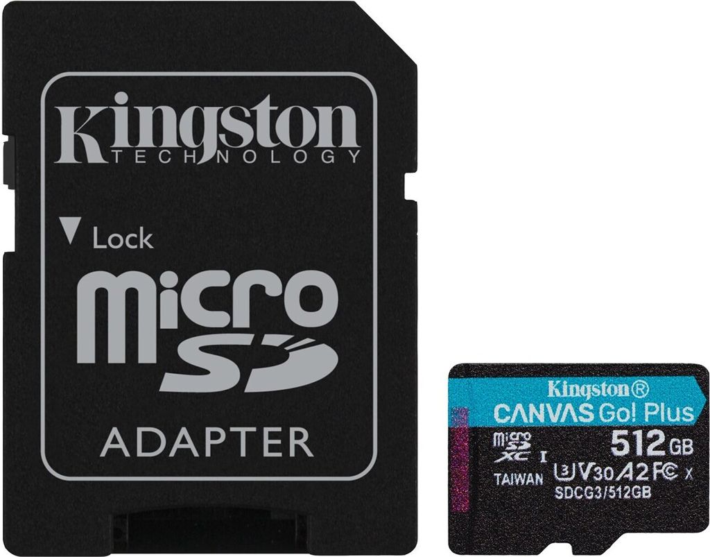 Kingston Canvas Go! Plus - Pamäťová karta Flash (adaptér Obrázok produktu 