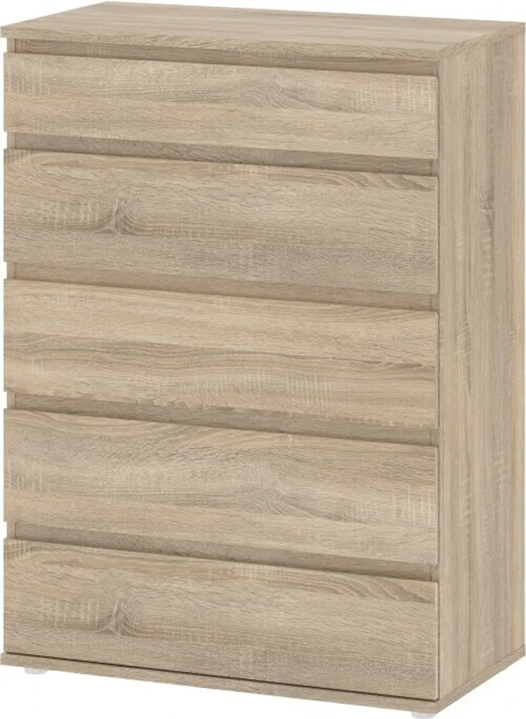 Commode NOVA Buffet Chêne structuré : Meuble de Rangement Chic et Robuste - 9
