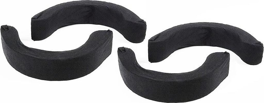 Four black carbon filters for a range hood.