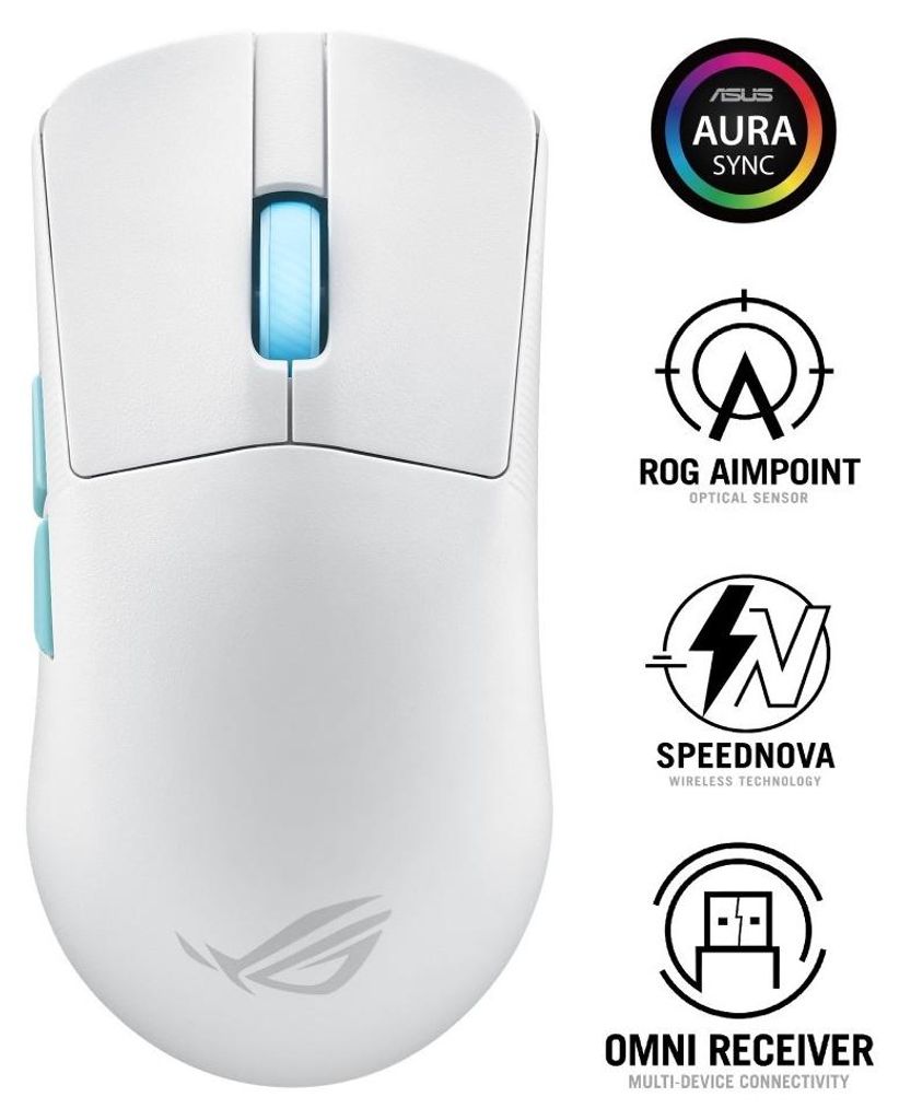 ASUS myš ROG Harpe Ace Aim Lab Edition, Bluetooth – Černá Obrázek produktu 