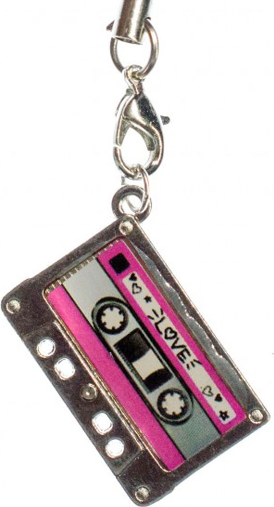 MC Kassette Musikkassette Handyanhänger Tape Miniblings Handyschmuck rosa