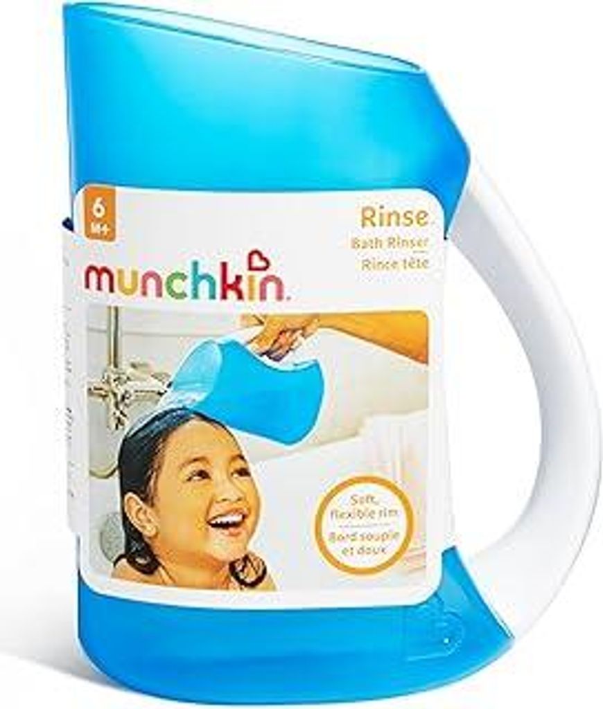 Munchkin Haarwaschbecher mit weichem Rand, Shampoo-Ausspülhilfe für Babys und Kleinkinder, mit handlichem Griff, unverzichtbares Badzubehör für...