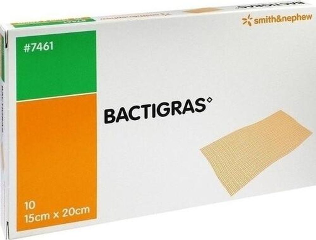 BACTIGRAS antiseptische Paraffingaze 15x20 cm Produktbild 