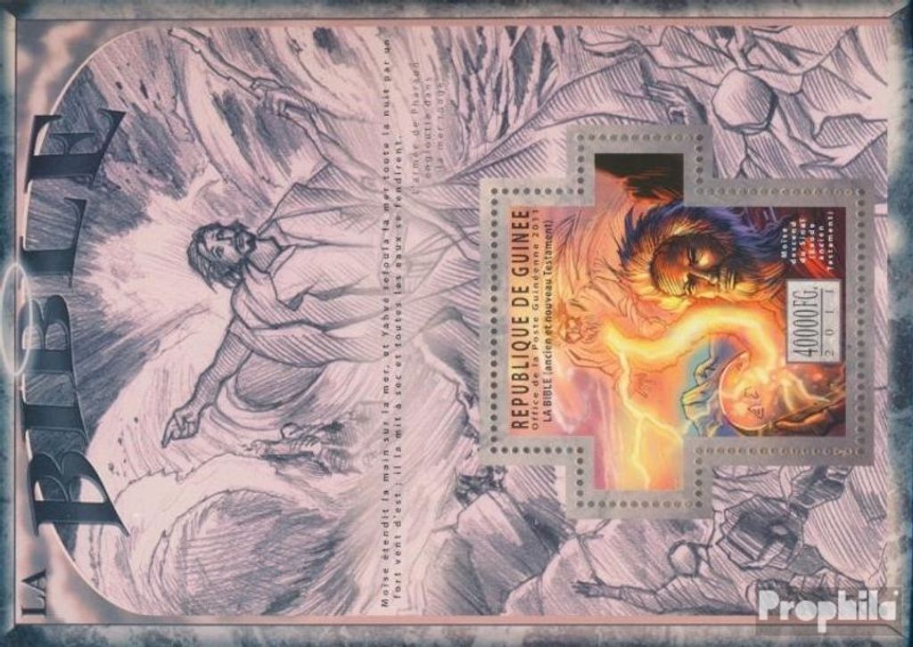 Briefmarken Guinea 2011 Mi Block 1975 (kompl. Ausgabe) postfrisch Die Bibel, Altes und Neues Testament