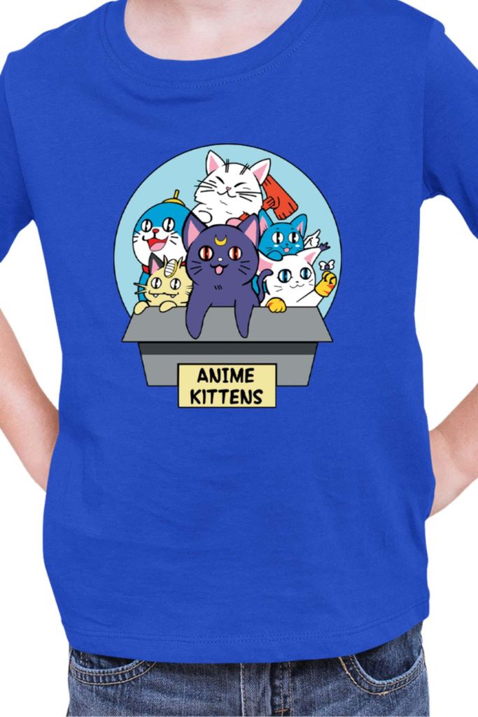 Kinder T-Shirt Japan Manga Anime Comics Animation Sailor Anime Manga Moon 13, 5-6 Jahr - 116 / Blau