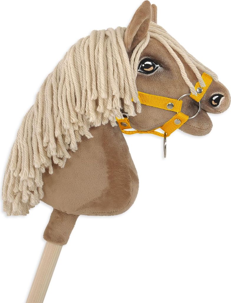 Hobby Horse A4 Pferdehalfter, befestigt, klein - gelb Produktbild 