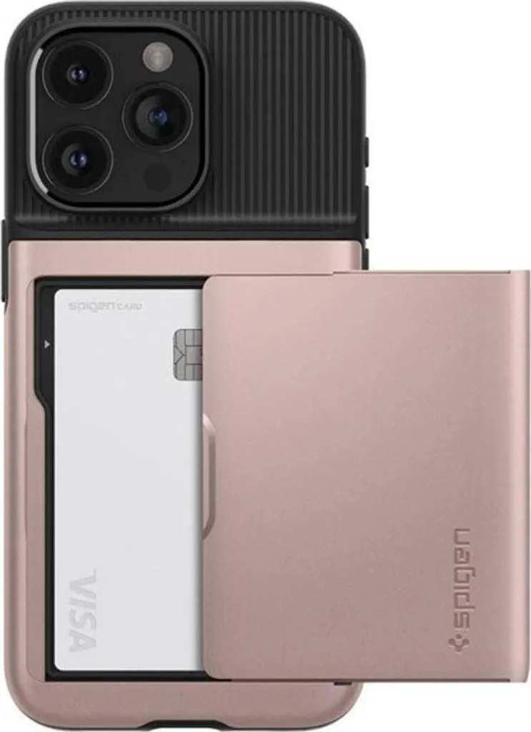 Spigen Coque Slim Armor CS Rose iPhone 15 Pro Max Technologie Antichoc