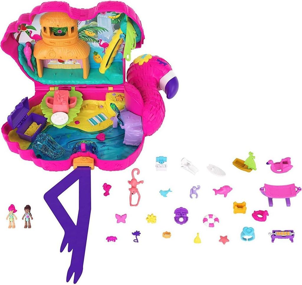 Polly Pocket fenicottero party playset, incl. 2 figure e Immagine del prodotto 