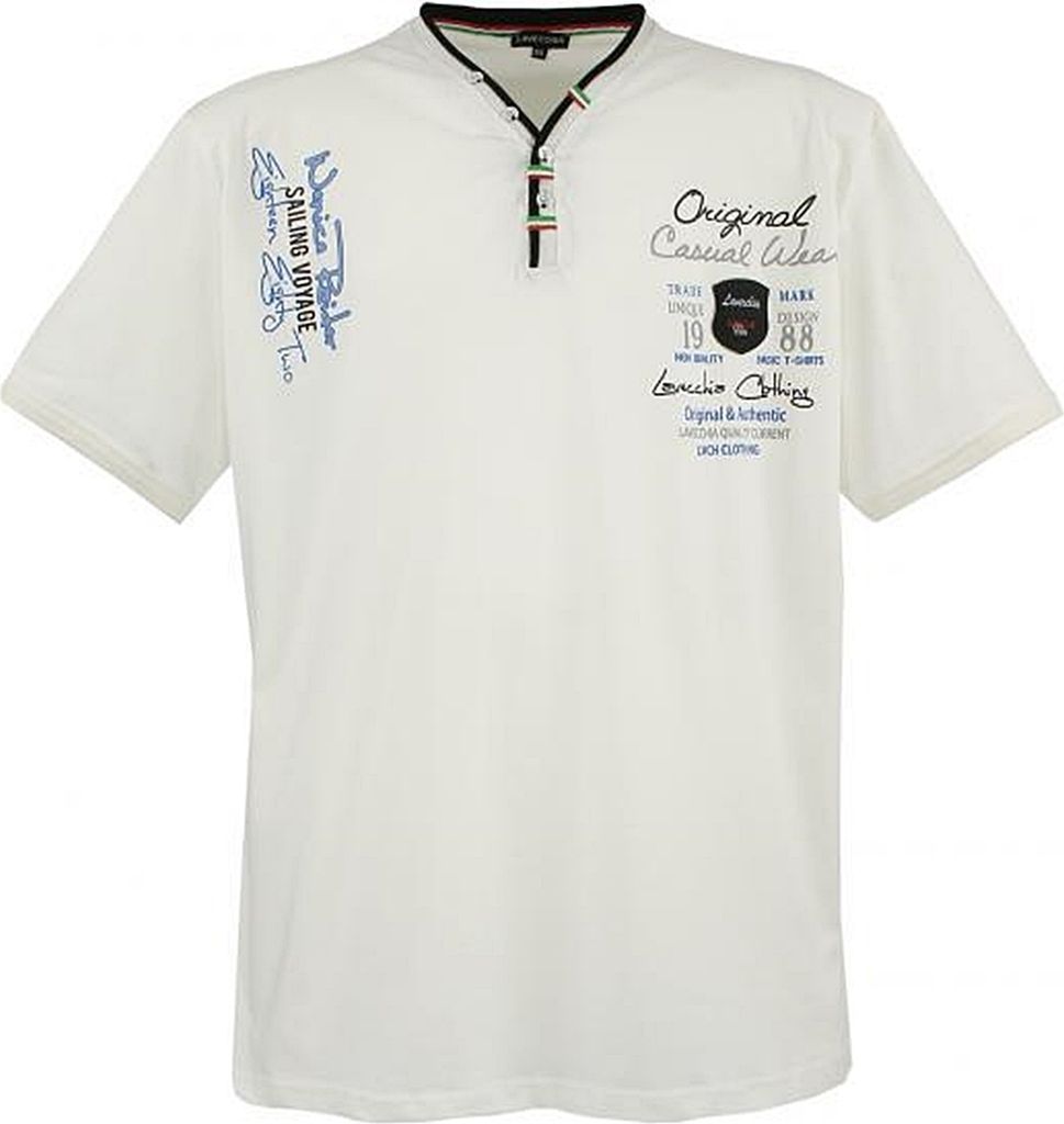 Lavecchia Herren T-Shirt LV-2042 (Creme-Weiss, 4XL)