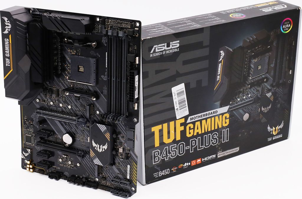 ASUS TUF GAMING B450-PLUS II AMD B450 Socket AM4 ATX Obrázek produktu 