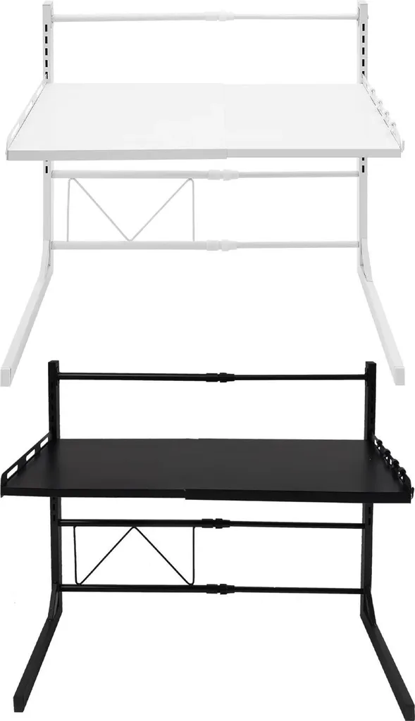 Organiseur Cuisine : Étagère Micro-ondes Extensible Hauteur Réglable - 6