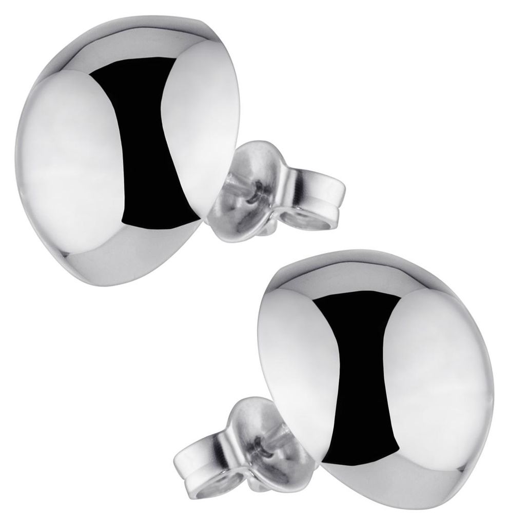 MATERIA Damen Ohrstecker rund groß 925 Silber Ohrringe Produktbild 