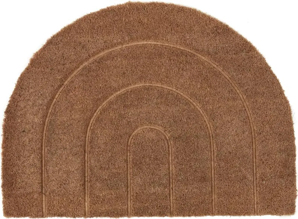 Tapis beige OYOY Living 100% coton épais 1.5 cm format 75x55 cm élégant