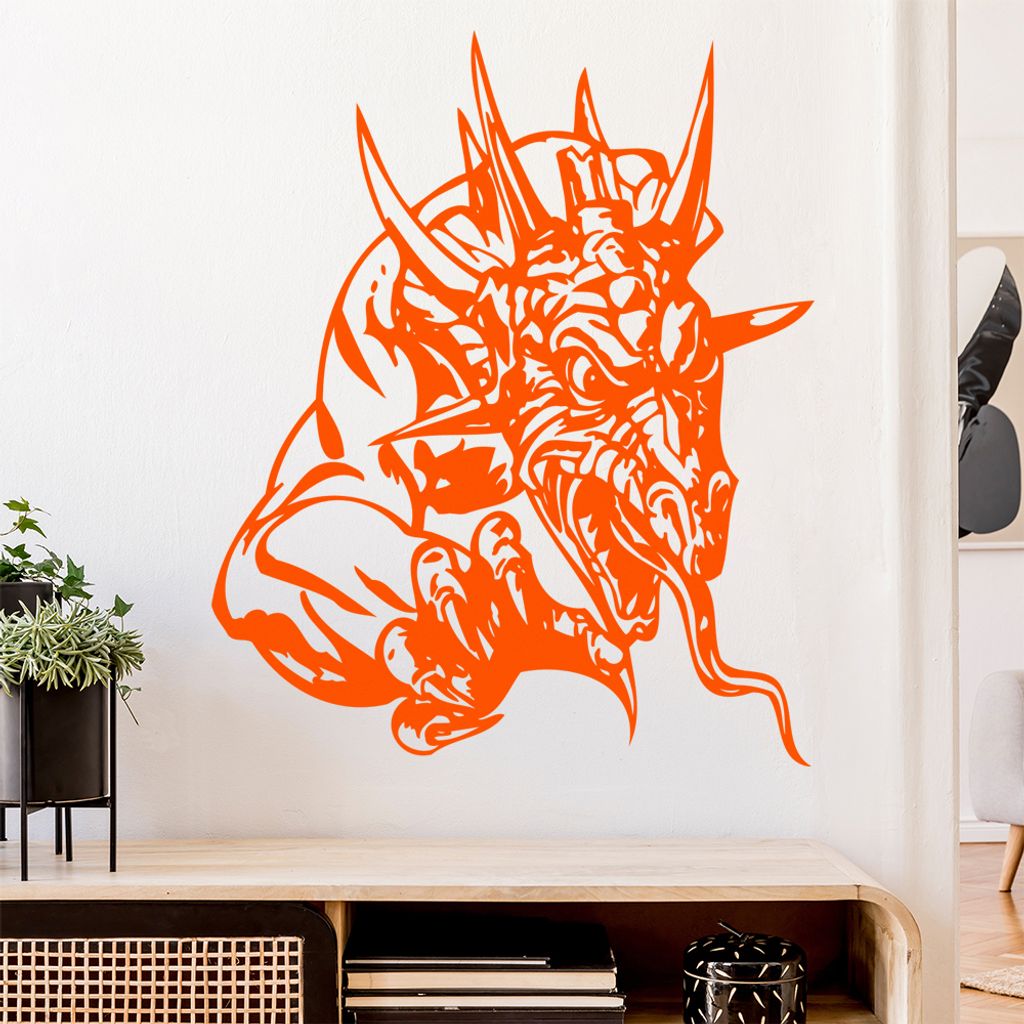 Drachen Klaue Wandtattoo in 6 Größen - Wandaufkleber Wall Sticker - Dekoration, Küche, Wohnzimmer, Schlafzimmer, Badezimmer