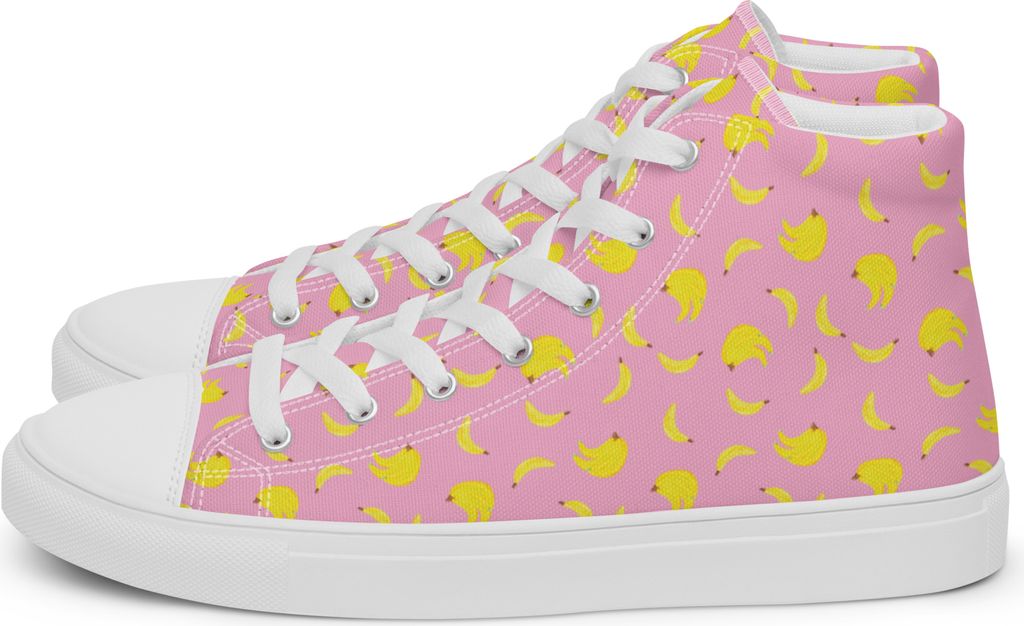 Mr. & Mrs. Panda Sneaker Damen Bananen Staude Größe 41 - Rosa - Geschenk, Sportschuhe, Turnschuhe, Muster, Freizeitschuhe