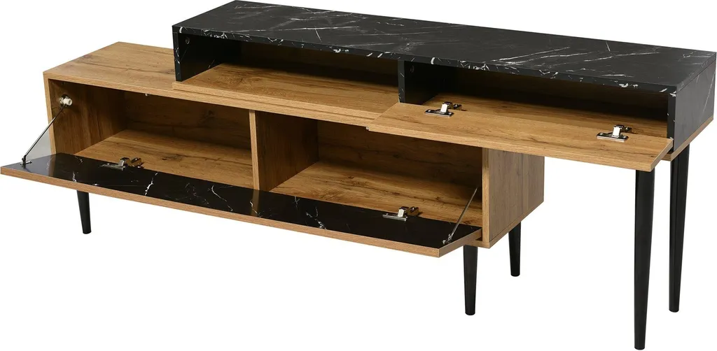 Meuble TV Extensible Solution pour Espaces Difficiles 129 à 200 cm - 4
