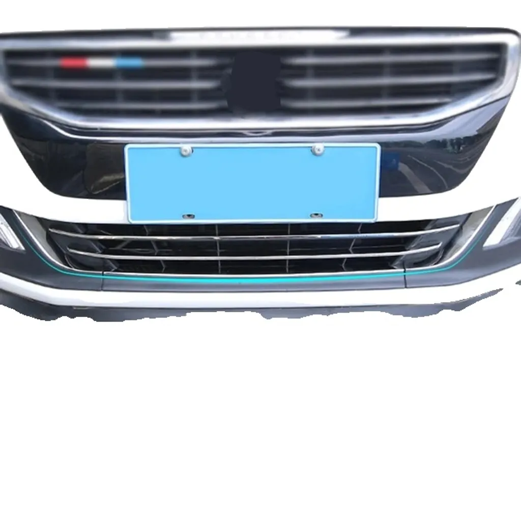 Grille de calandre chromée pour Peugeot 508, inserts argentés design