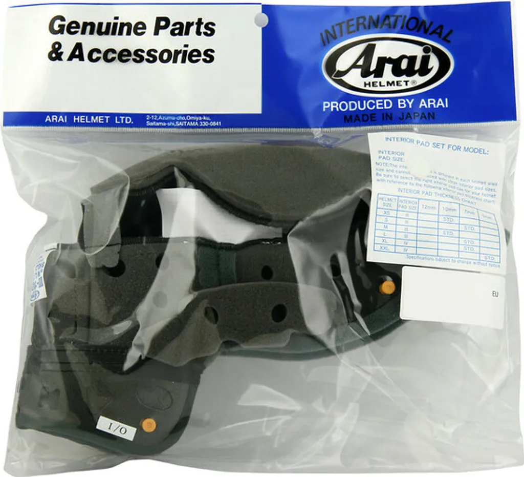 Doublure ARAI Dry-Cool 7mm Respirante pour Rebel et Chaser-V PRO