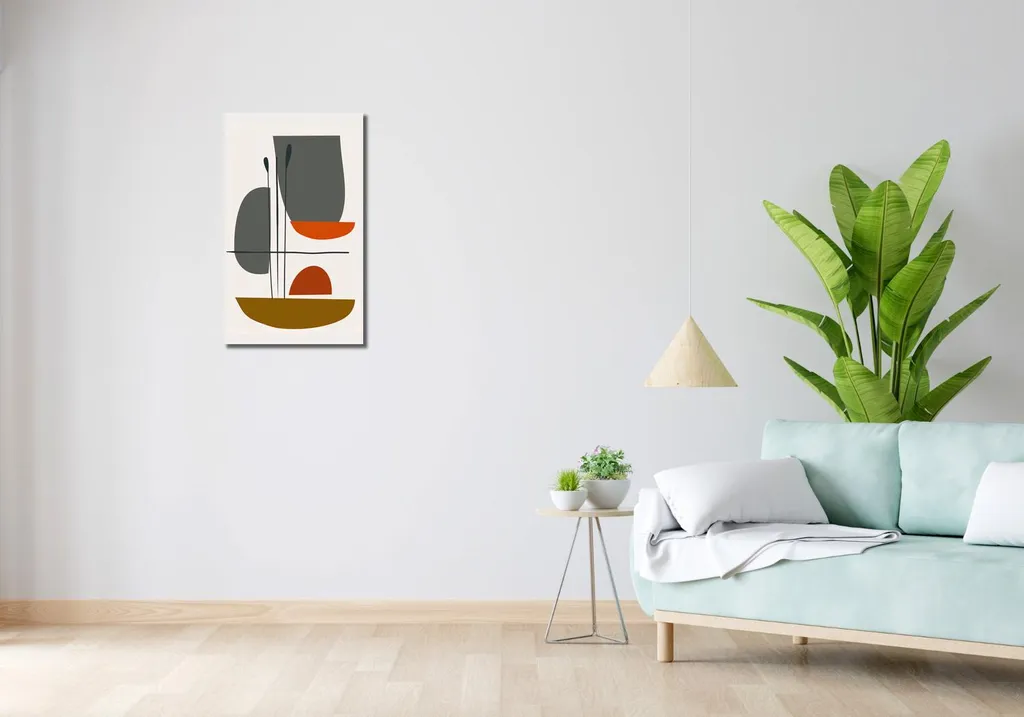 Tableau décoratif Image Harmonisation 40 x 70 cm pour salon moderne
