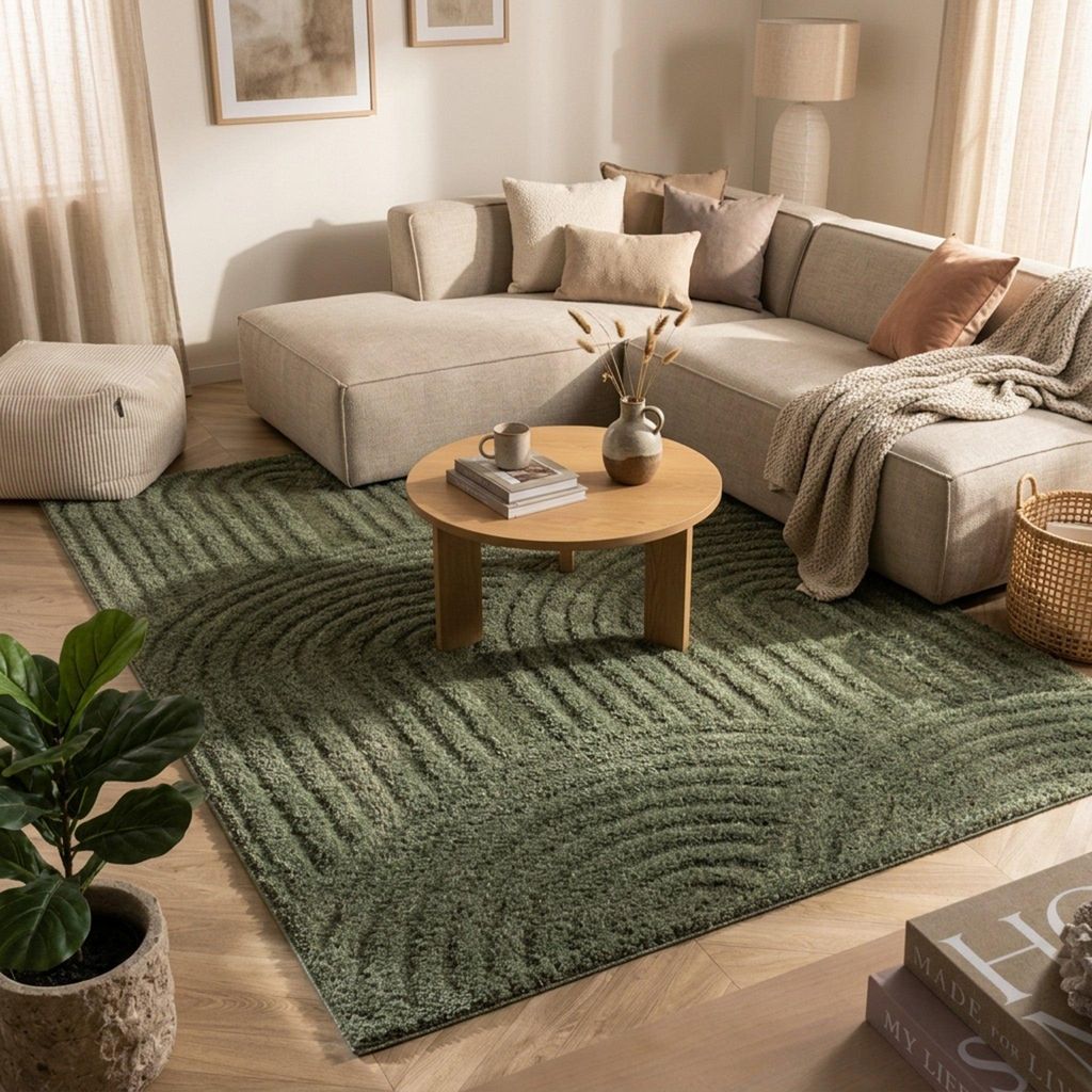 Teppich Skandinavisch - Lova Arches Grün Produktbild 