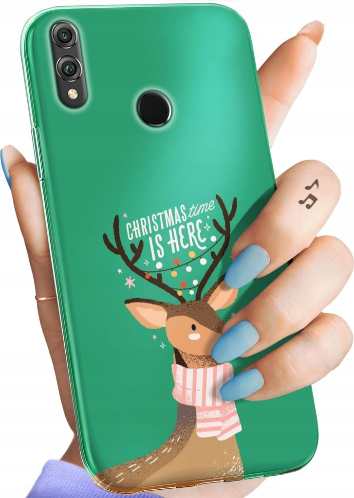 Bunt Hülle für HUAWEI HONOR 8X Schutzhülle Handyhülle Handy TPU Silikon Case Slim Cover Case Weihnachten Rudolf