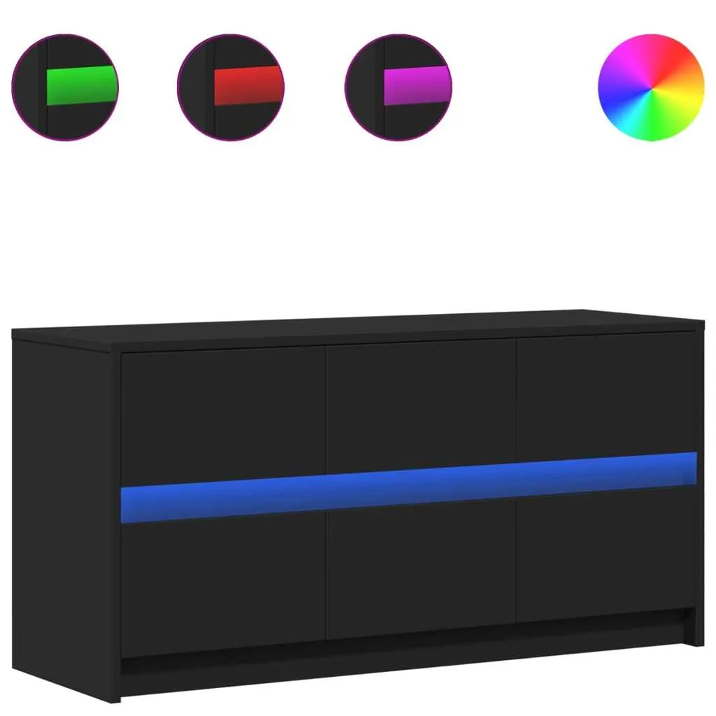 Mobile porta TV Gaming LED Nero 100x34x50 cm vidaXL | Mobile Console