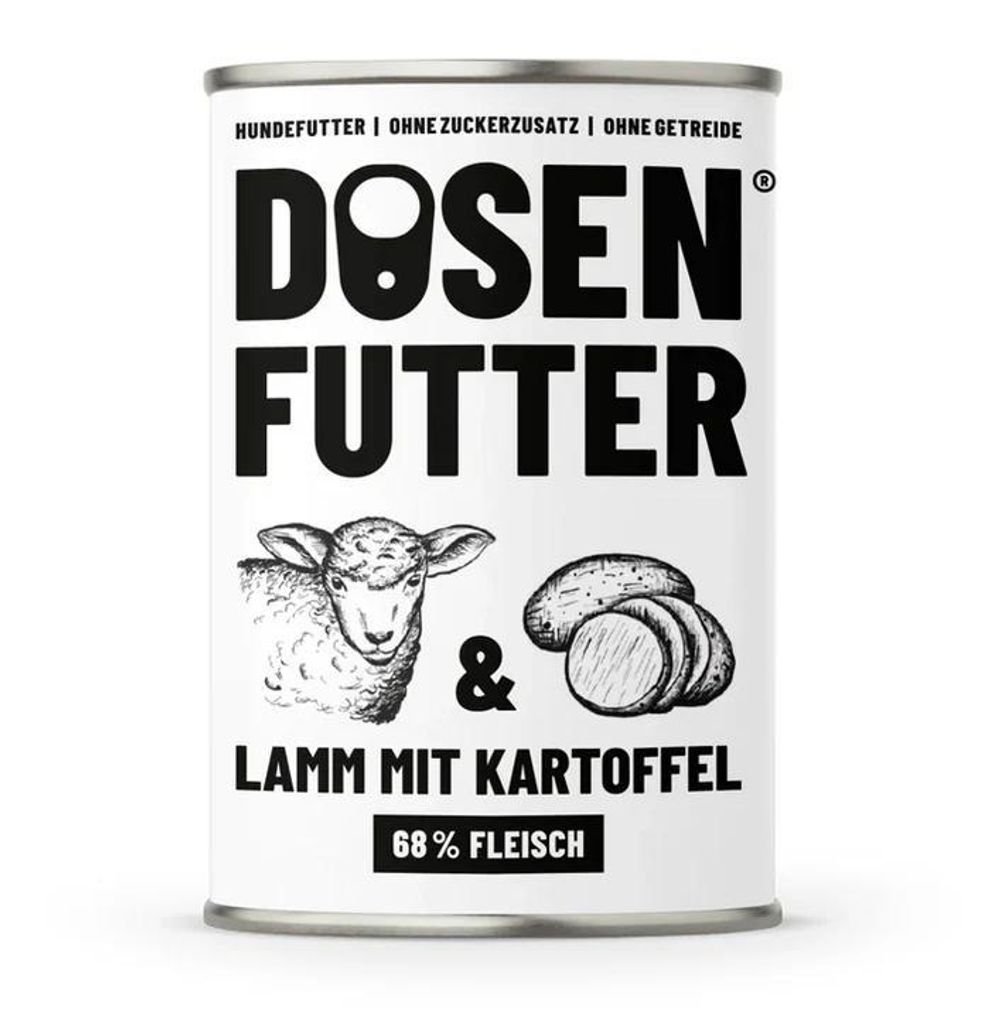 Schnauze & Co. Dosenfutter Lamm mit Kartoffel 6 x 800g