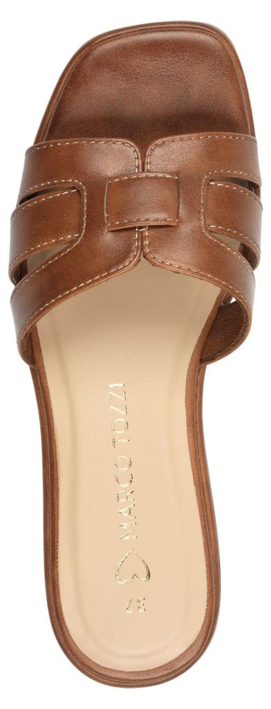 MARCO TOZZI Damen Pantolette Blockabsatz Vegan Karree 2-27152-42, Größe:41 EU, Farbe:Braun