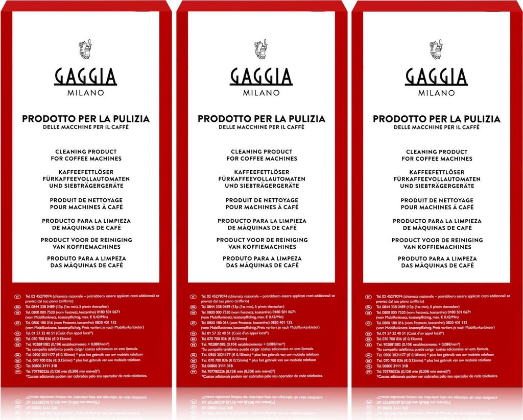 Gaggia Milano Kaffeefettlöser Tabletten 6 Tabs für Kaffeevollautomat (3er Pack)