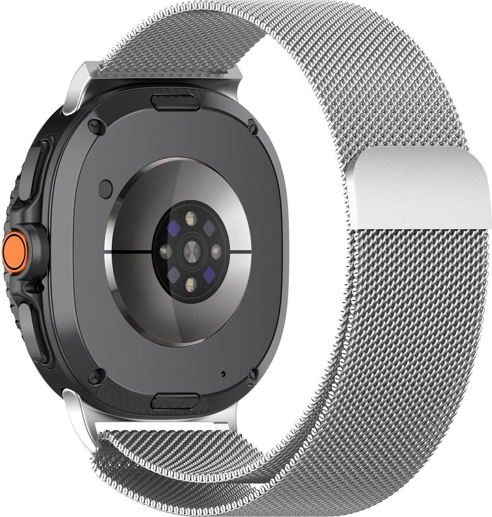 Für Samsung Galaxy Watch 8 / 8 Classic xDfind Milan Metall Stahl Mesh Armband mit Magnetverschluss Silber